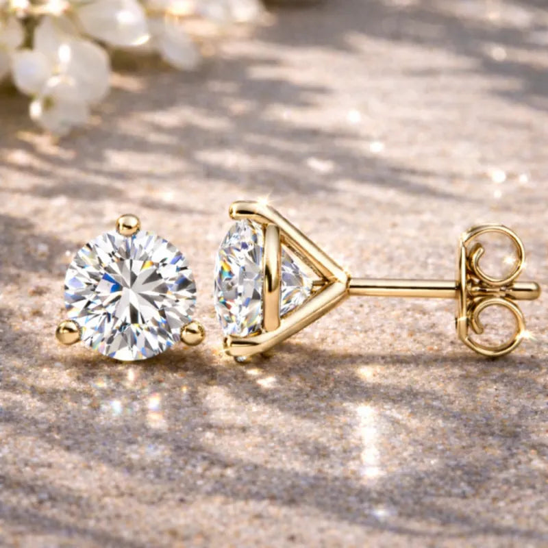 Martini Diamond Stud Earrings